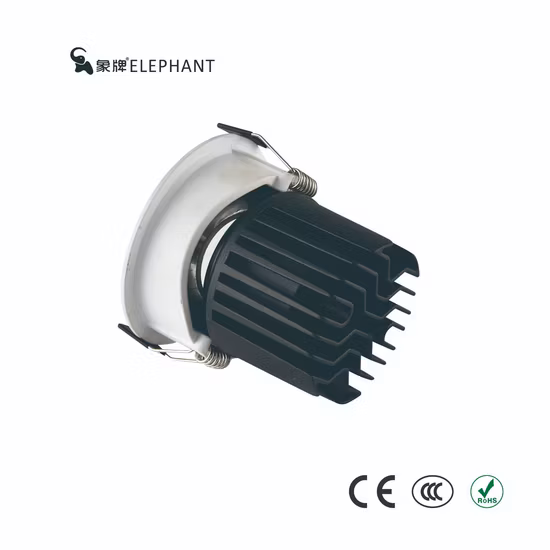 Elefanten-Deckeneinbaustrahler, verstellbar, modernes Hotel, COB, 12 W, LED-Downlight